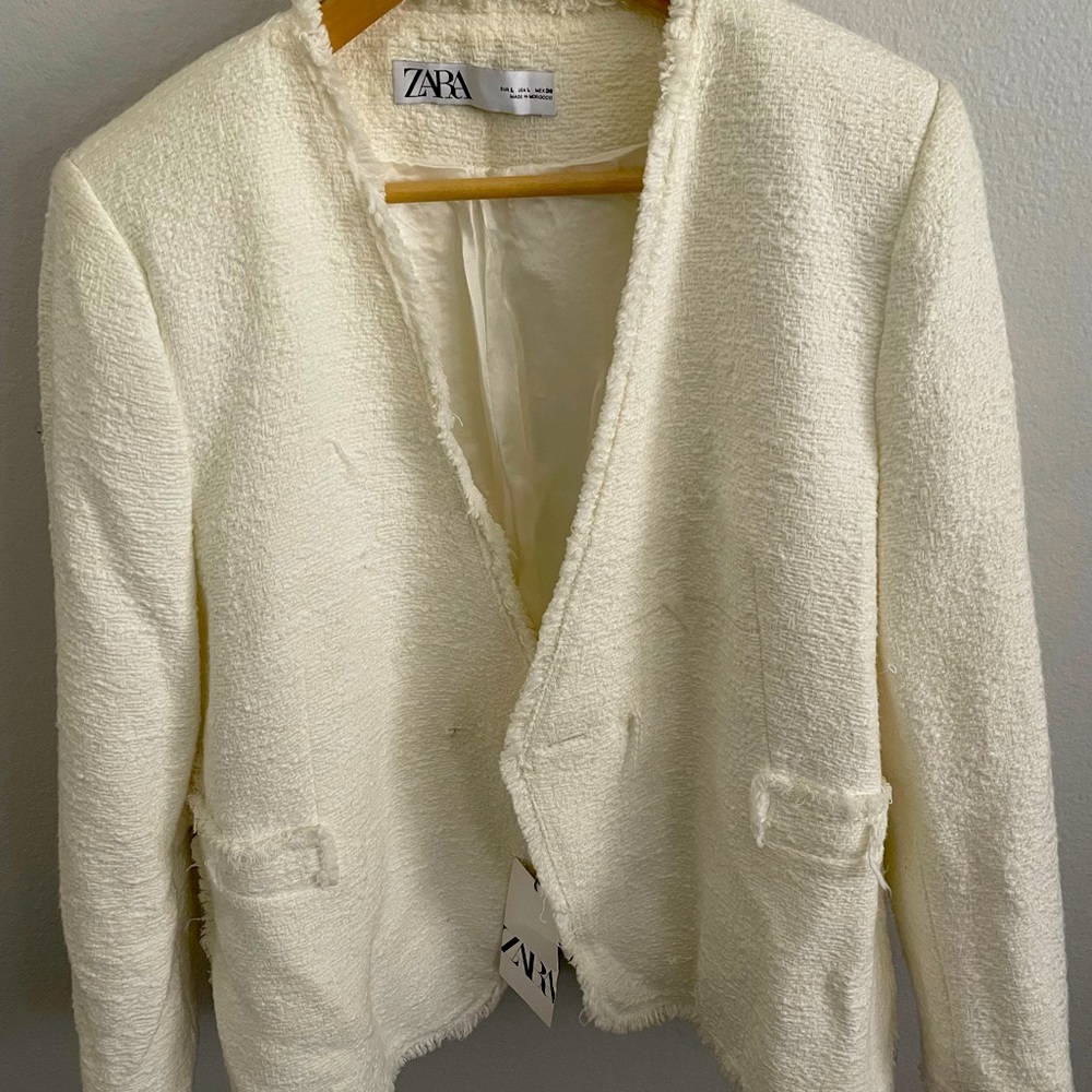 Zara NWT Tweed blazer